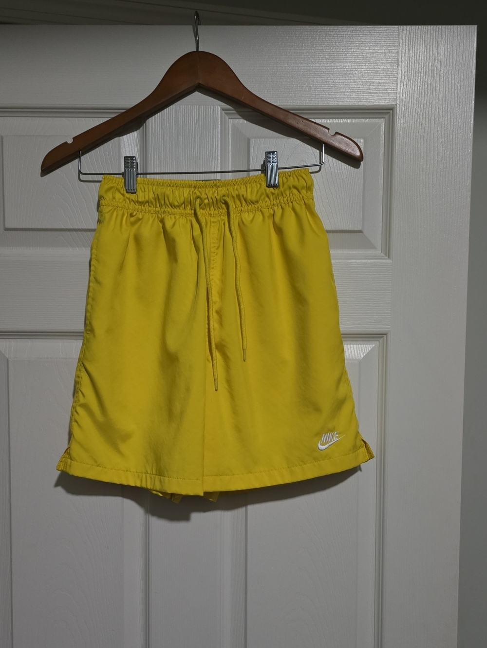Nike Kids Size Bright Yellow Drawstring Athletic Shorts